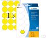 Herma Multipurpose etiketten Ã 32 mm rond geel permanent hechtend om met de hand t - Thumbnail 2